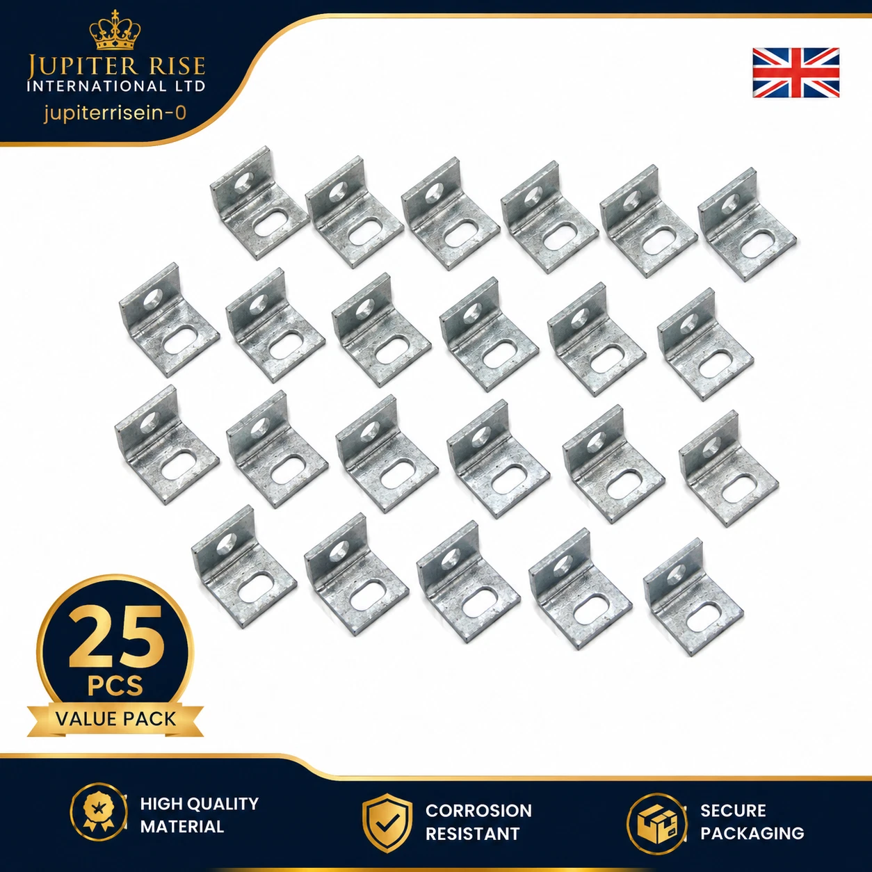 0 Heavy Angle Cleats Galvanised Brackets for Fencing - Image 1