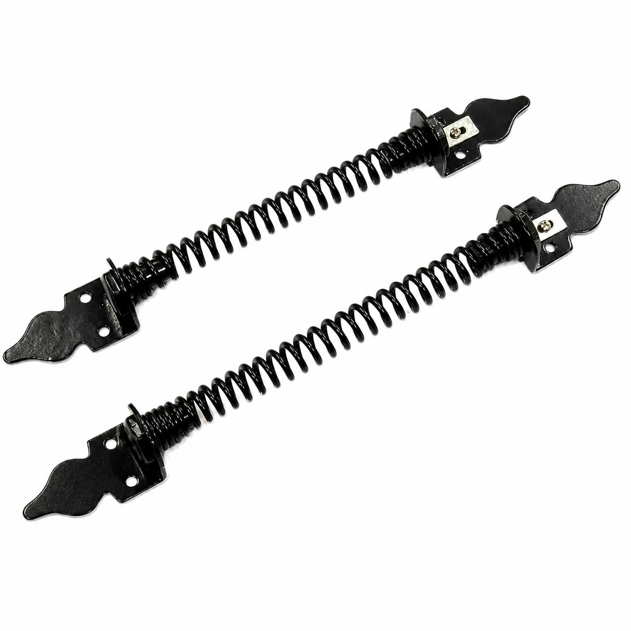 0271a7c6-9d28-452b-b9f5-5c85c618f0b6 Ornamental Heavy Duty Gate Spring Auto Closer Adjustable Tension 8" & 10" Black - Image 1