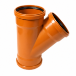 PUSH-FIT 45° TRIPLE SOCKET EQUAL JUNCTION 160MM