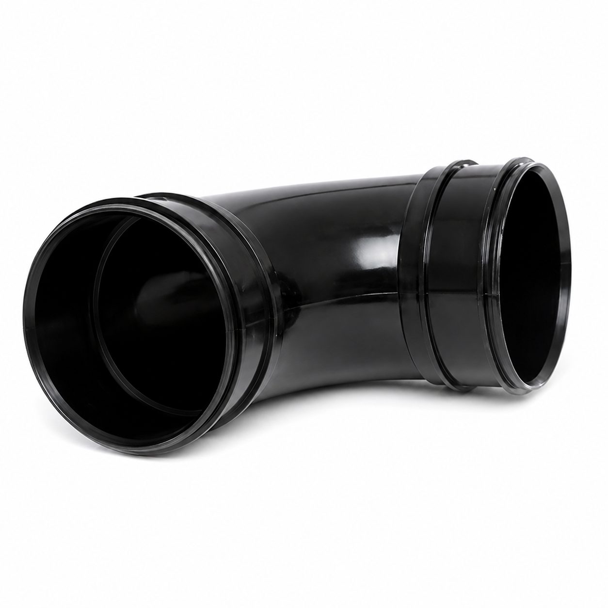 0be8438a-608b-4db0-b3c9-bef1fa84d031 110mm Solvent Soil 92.5 Degree Double Socket Bend - Black - Image 1