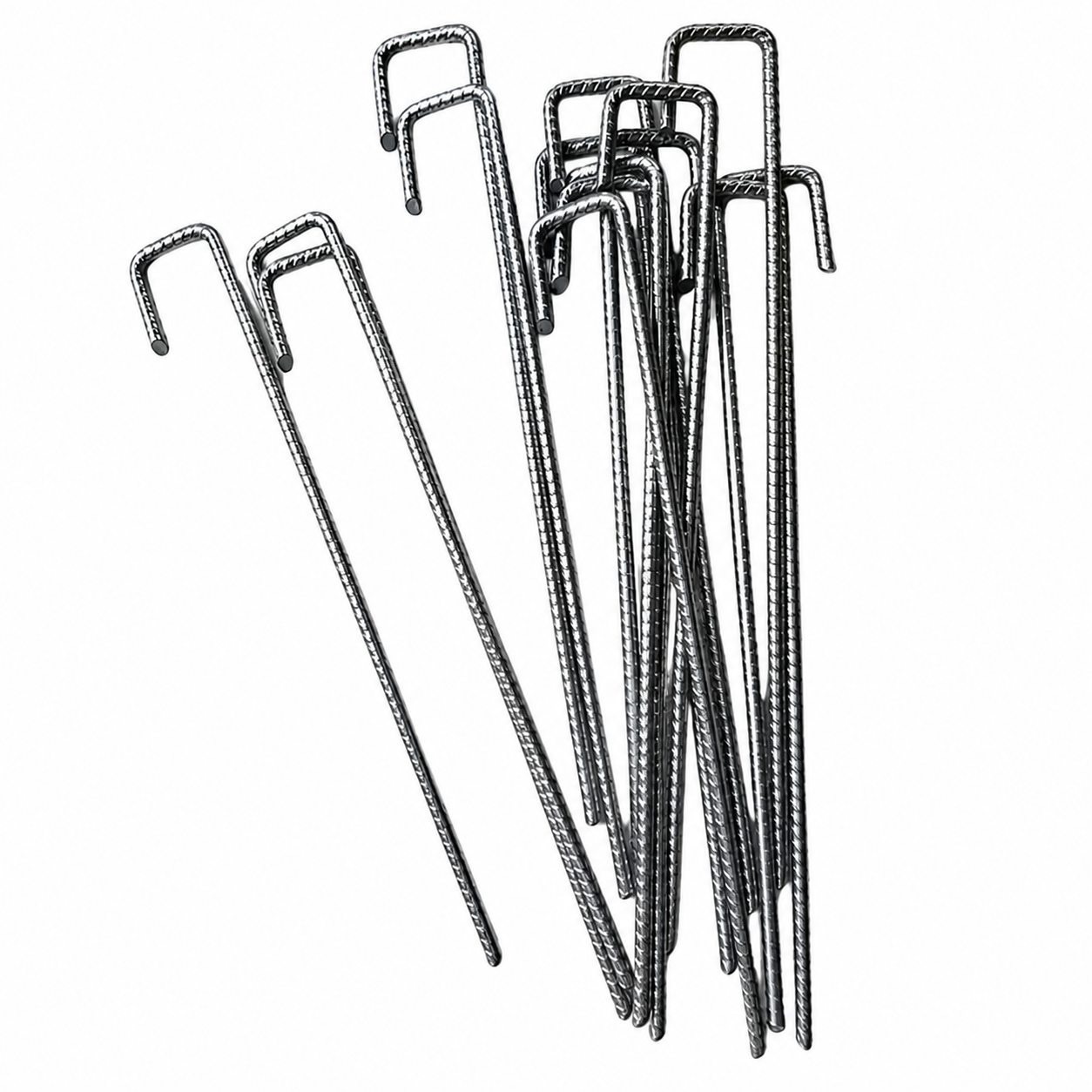 14b423a8-2406-4ffc-851d-a90be9789e91 J Pins Galvanised Steel Ground Peg 200x40x6mm for Field Stock Garden Mesh Fences - Image 1