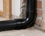 110mm Solvent Soil 92.5 Degree Single Socket Bend - Black - Image 2