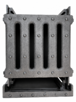 Quadbox Channel Drain Plastic Grate 90 degree corner