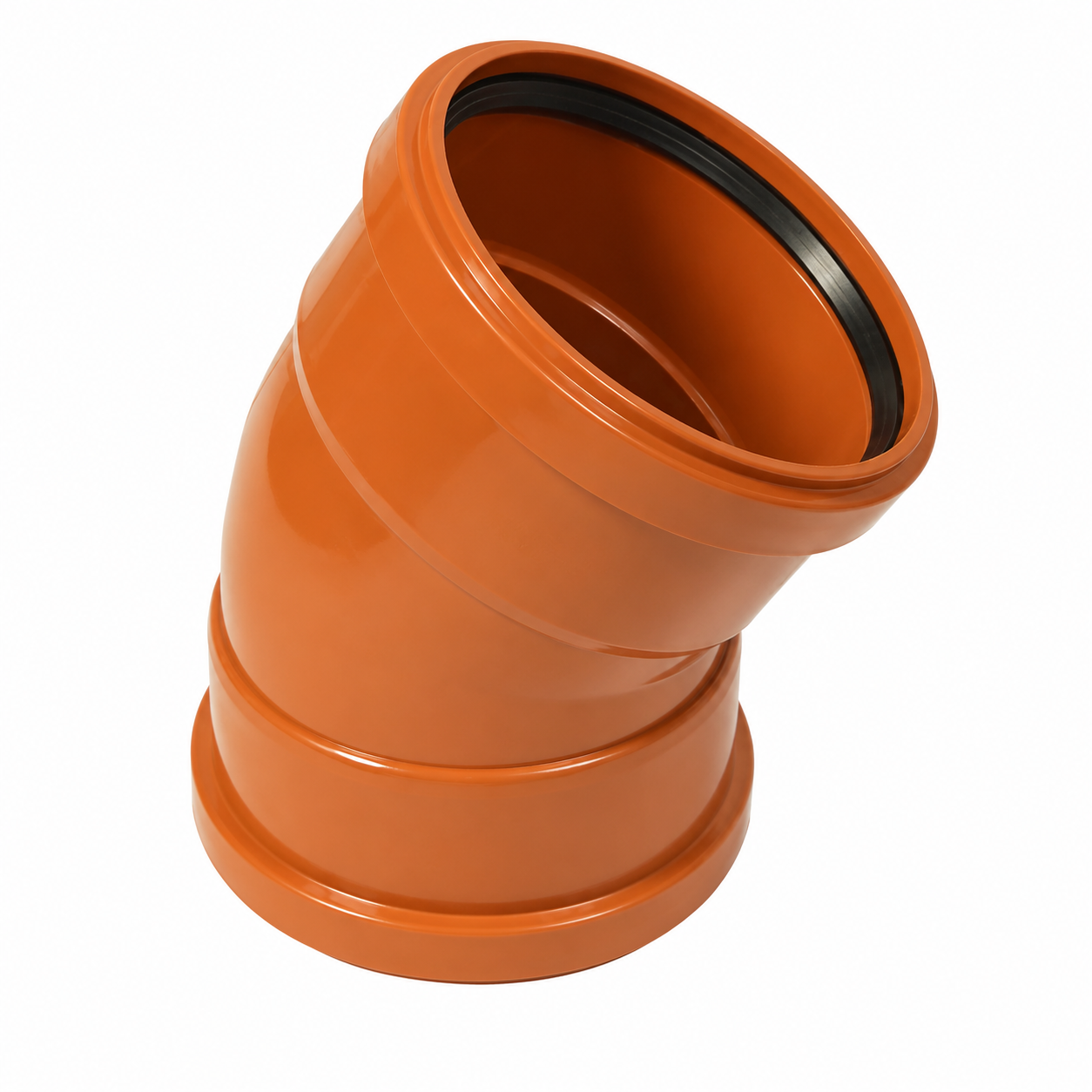 1e83c203-f369-4184-a0e8-e3a0b6a4d3a0 PUSH-FIT 30° DOUBLE SOCKET BEND 160MM - Image 1