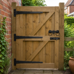 Side Gate Fixing Kit Ring Latch Brenton Bolt Tee Hinge 16" (3) Garden Gate Black - Image 2