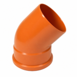 PUSH-FIT 45° SINGLE SOCKET BEND 160MM