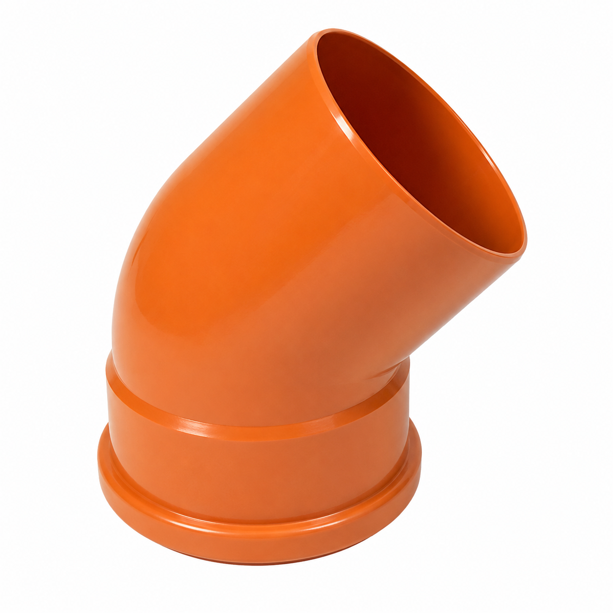 30f4d566-dbc2-471c-afa4-20c235b93003 PUSH-FIT 45° SINGLE SOCKET BEND 160MM - Image 1