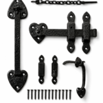 Black Antique Cast Iron Suffolk Thumb Latch Set