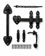 Black Antique Cast Iron Suffolk Thumb Latch Set