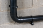 110mm Solvent Soil 92.5 Degree Single Socket Bend - Black - Image 2