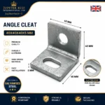 Heavy Angle Cleats Galvanised Brackets for Fencing - Image 5
