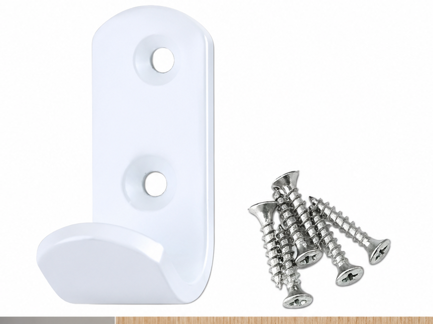 441798de-0597-45d3-b1ff-308340985776 Coat Hooks Wall Mounted Single Robe Door Clothes Hat Hangings For Kitchen Office SCO - Image 1