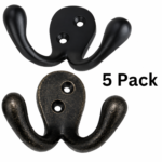 5x Coat Hooks Vintage Wall Mounted Cast Antique Retro Hook Door Robe Clothes