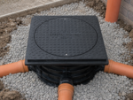 450mm SQUARE MANHOLE FULL SET (1 Square Cover, 1 RISER 1 BASE ) - Image 2