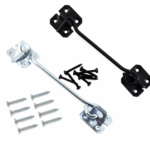 Cabin Hook Eye Heavy Duty Gate Shed Door Latch Catch 4", 6", 8" in Black BZP