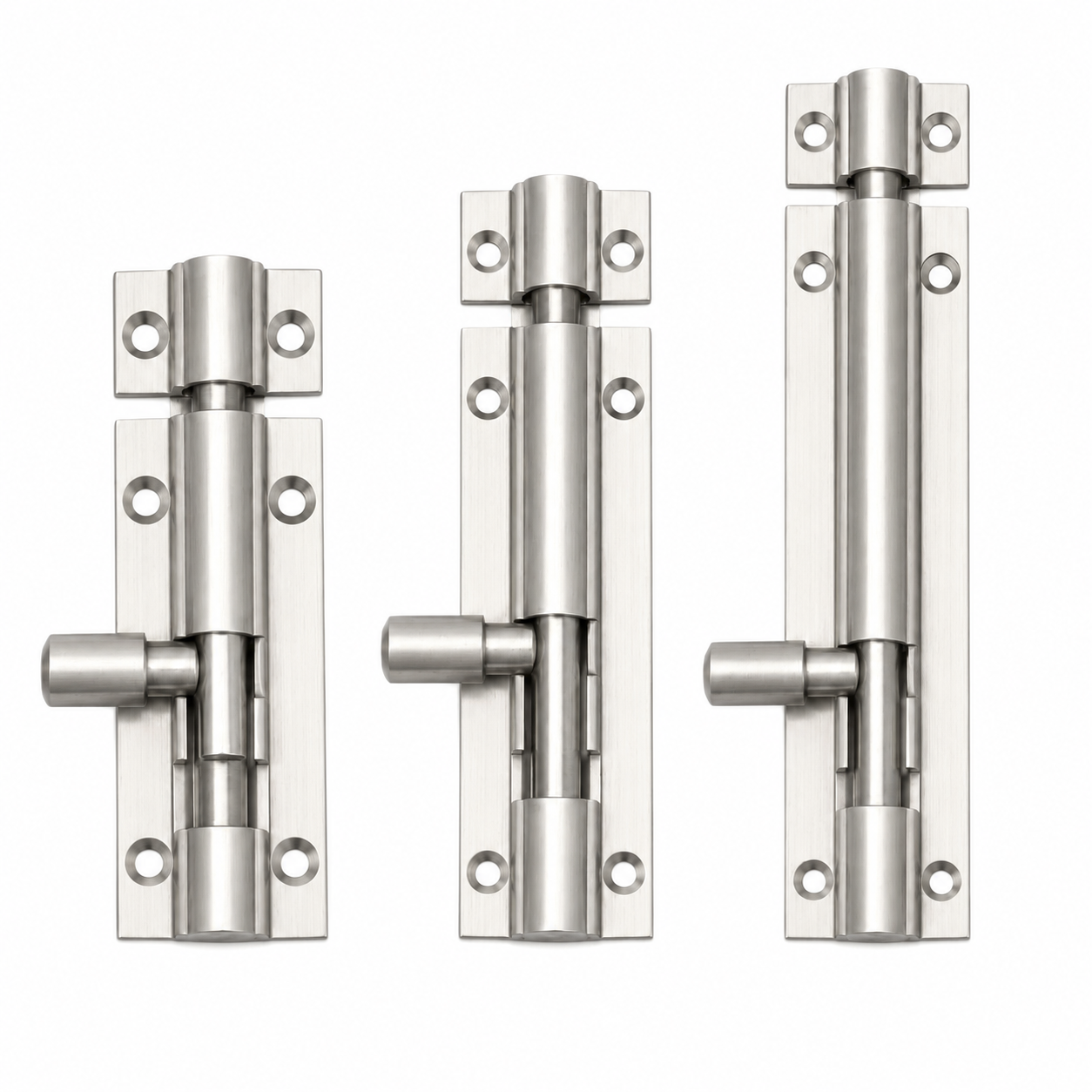 60117915-8767-4625-8624-7e07e5044015 Tower Bolt Straight Aluminium Sliding Latch Catch Barrel Door Bolt - Image 1