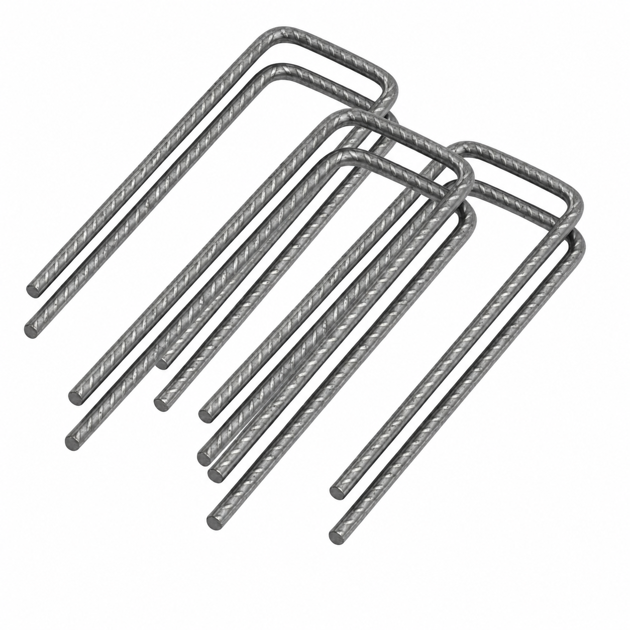6d095632-830b-4dfa-831e-d6f169638828 U Pins Garden Rebar Pegs for Camping Heavy Duty Tent Pegs Metal Ground Pegs - Image 1