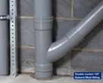 Double socket 135 Deg Solvent Weld fitting - Image 2
