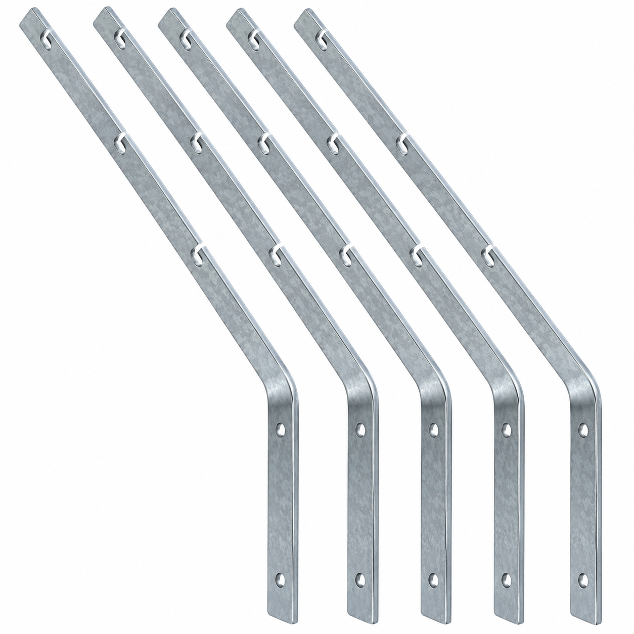 75a7fec4-ee72-4c32-b511-7d75d07d3d3c Barbed Wire Bracket Side Fixing Heavy Duty Galvanised PACK OF 5 - Image 1
