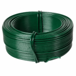 Galvanised Tension Line Wire Green PVC Coated 30m Garden Fencing Mesh Netting