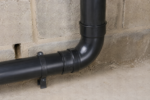 110mm Solvent Soil 92.5 Degree Double Socket Bend - Black - Image 2