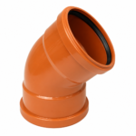 PUSH-FIT 45° DOUBLE SOCKET BEND 160MM