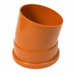 PUSH-FIT 15° SINGLE SOCKET BEND 160MM