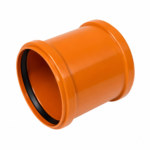 PUSH-FIT DOUBLE SOCKET UNDERGROUND PIPE COUPLING 160MM