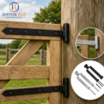 Double Strap Straight Corner Eye Field Gate Bottom Band 5" Galvanised 3" Gates - Image 4