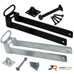 Throw Over Gate Loop Handle 18" Lockable for 3" Wide Field Farm Gates