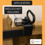 Throw Over Gate Loop Handle 18" Lockable for 3" Wide Field Farm Gates - Image 2