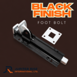 Heavy Duty Foot Bolt 8" (200mm) Gate Door Footbolt Floor Lock Black - Image 2