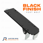 Heavy Duty Foot Bolt 8" (200mm) Gate Door Footbolt Floor Lock Black - Image 3