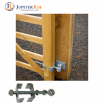 GARDEN FIELD GATE FITTING EYEBOLT 11" x 19MM GALV. BLACK HEAVY DUTY ADJUSTABLE - Image 2