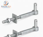 Galvanised Field Gate Hook to Bolts X2 8" - 18" (Welded Washer Hinge Hanger)