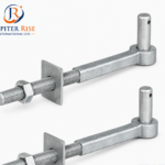 Galvanised Field Gate Hook to Bolts X2 8" - 18" (Welded Washer Hinge Hanger)