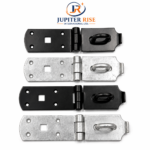 Heavy Duty Hasp & Staple Door Gate Latch Catch 8" & 10" in Black I Galvanised