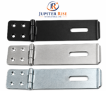 Safety Hasp & Staple Security Door Gate Shed Padlockable 3", 4.5", 6" Black Bzp