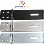Safety Hasp & Staple Security Door Gate Shed Padlockable 3", 4.5", 6" Black Bzp
