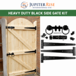 Side Gate Fixing Kit Ring Latch Brenton Bolt Tee Hinge 12" (3) Garden Gate Black - Image 4