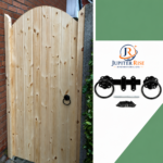 Side Gate Fixing Kit Ring Latch Brenton Bolt Tee Hinge 10" (3) Garden Gate Black - Image 4