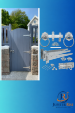 Side Gate Fixing Kit Ring Latch Brenton Bolt Tee Hinge 18" (3) Garden Gate Galv - Image 2