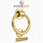 Ring Door Knocker Victorian Style Solid Brass Polished Brass