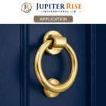 Ring Door Knocker Victorian Style Solid Brass Polished Brass - Image 2