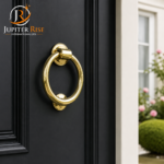 Ring Door Knocker Victorian Style Solid Brass Polished Brass - Image 3