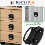 Chest Drawers Pull Handles 100mm Pull Lift Vintage Drawers Trunk Toy Blanket Box - Image 2