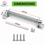 Gate Spring 8" Heavy Duty Adjustable Tension Garden Shed Door Automatic Closer - Image 3