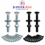 Bolt and Screws For Hook and Band Black Zinc Plated For Secure Gate and Doors