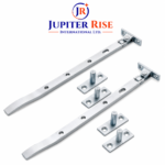 Casement Stays Window Fastener Satin Anodised Aluminium 8" 10" with Fixings