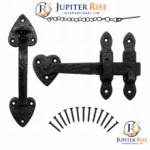 Black Antique Cast Iron Suffolk Thumb Latch Set